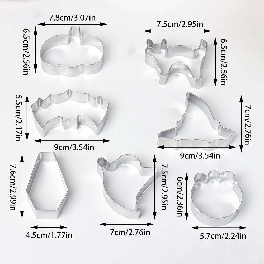 Halloween Cookie Cutter Sets – Spooky Stainless Steel Baking Shapes