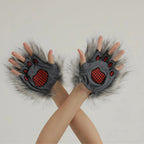Furry Werewolf Claw Gloves – Halloween Costume Paws