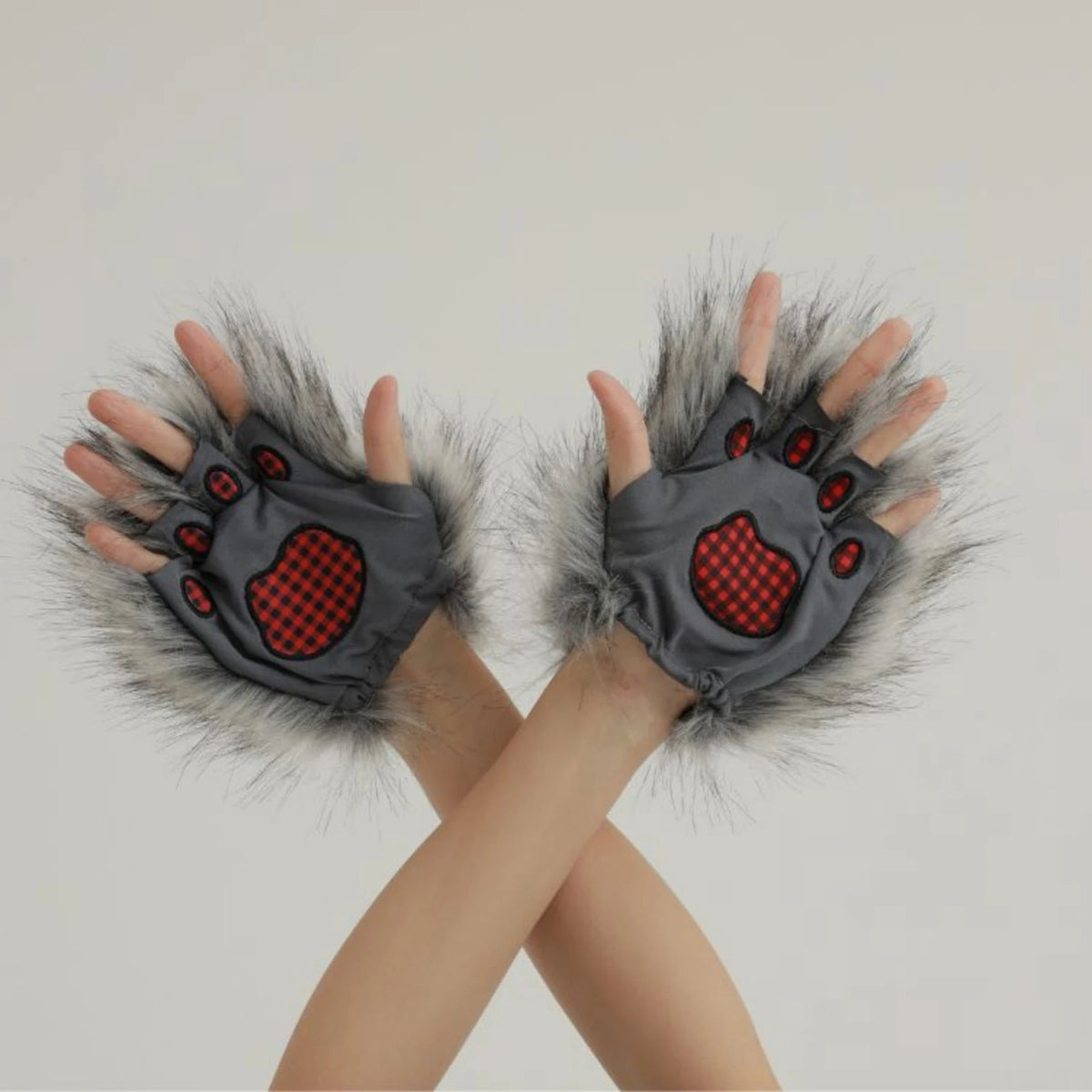 Furry Werewolf Claw Gloves – Halloween Costume Paws