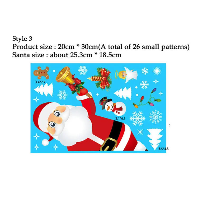 Christmas Snowflake Window Clings – Holiday Window Decorations (Multiple Designs)