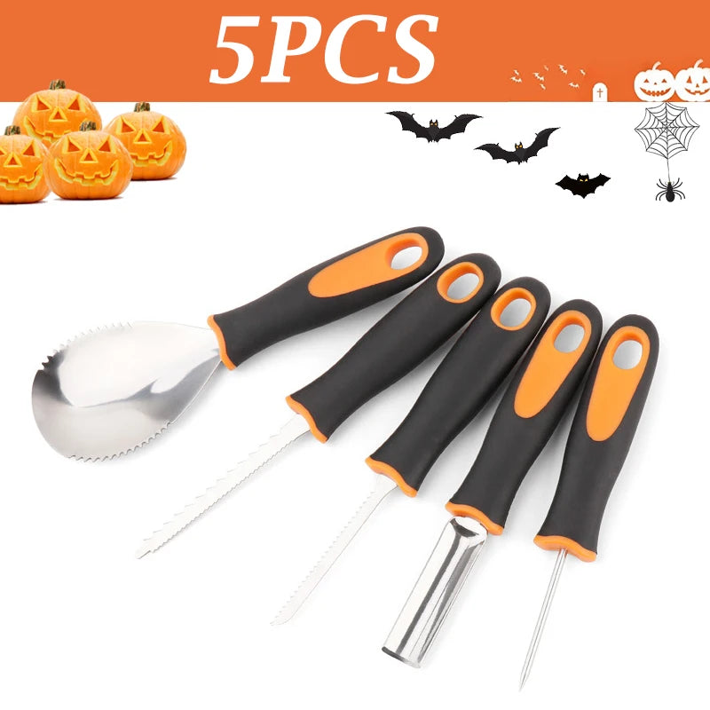 Pumpkin Carving Tool Set – 5-Piece Jack-O’-Lantern Kit 🎃
