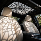 Halloween Sunroof Shadow Decal – Spooky Spider Web & Bat Designs