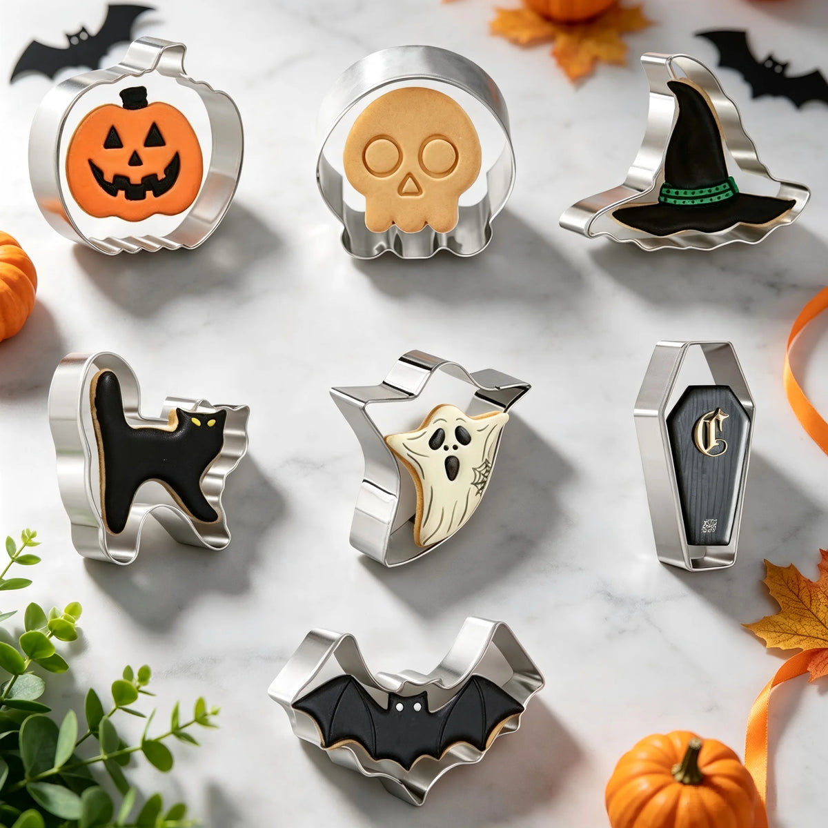 Halloween Cookie Cutter Sets – Spooky Stainless Steel Baking Shapes