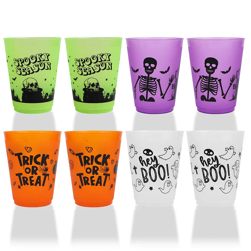 Halloween Party Cups – Spooky Plastic Drinking Cups (8, 16 or 24 Pack)