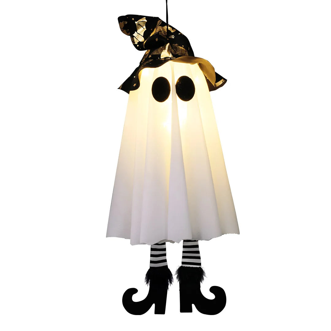 Light-Up Hanging Witch Ghosts – Halloween Decorations 👻
