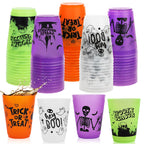 Halloween Party Cups – Spooky Plastic Drinking Cups (8, 16 or 24 Pack)