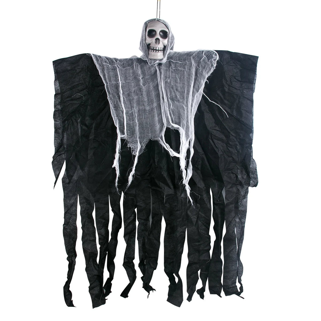 💀 Hanging Skull Ghost – Creepy Halloween Yard Decoration