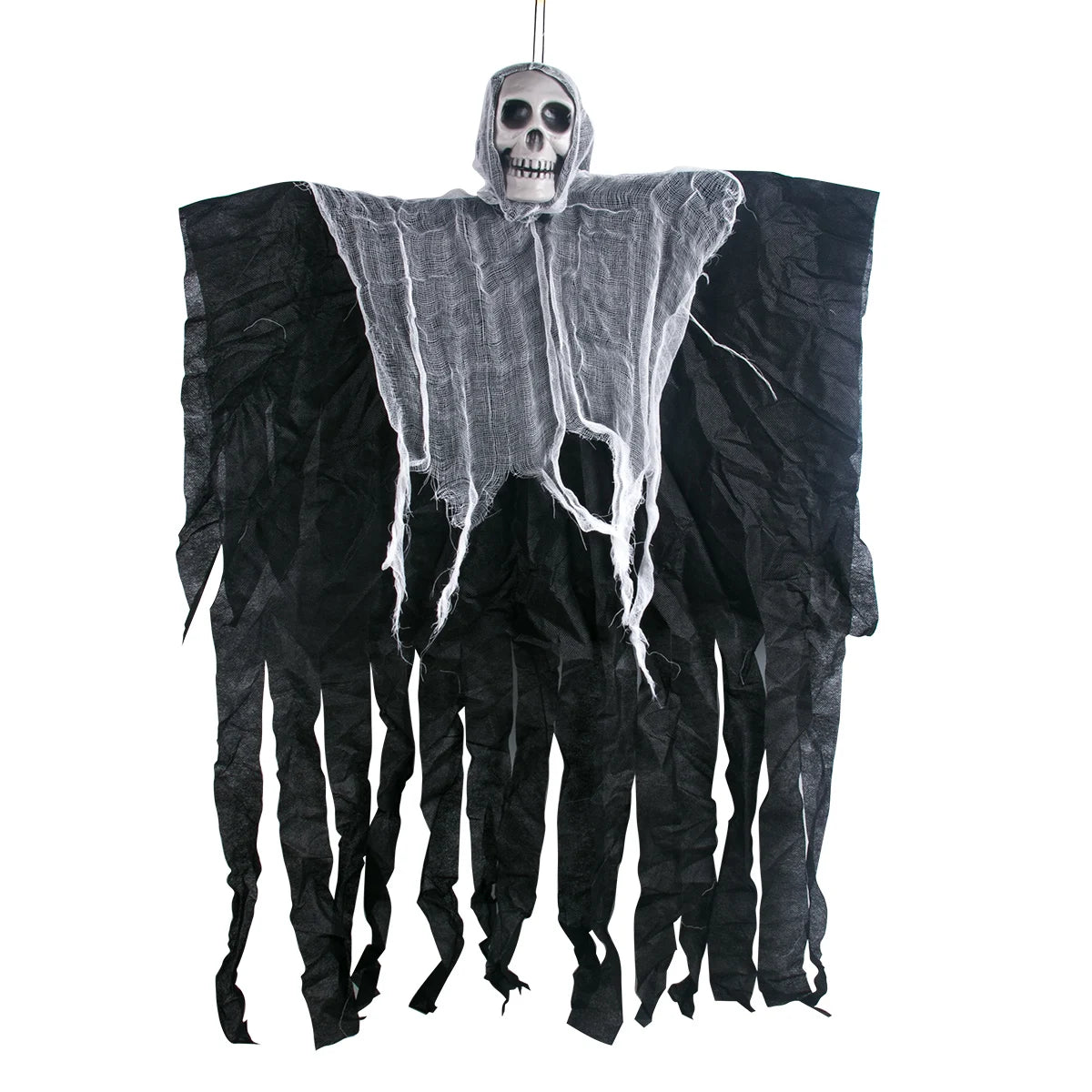 💀 Hanging Skull Ghost – Creepy Halloween Yard Decoration