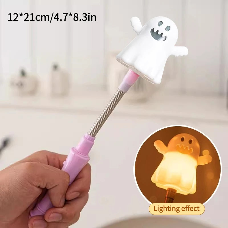 Light-Up Halloween Shaker Wands – Pumpkin, Ghost & Witch 🎃👻