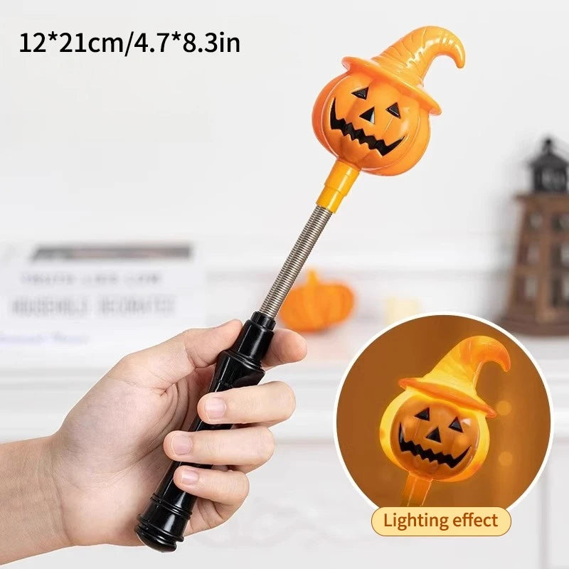 Light-Up Halloween Shaker Wands – Pumpkin, Ghost & Witch 🎃👻