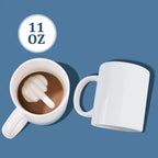 Middle Finger Coffee Mug – Funny Hidden Surprise Ceramic Cup (11 oz)