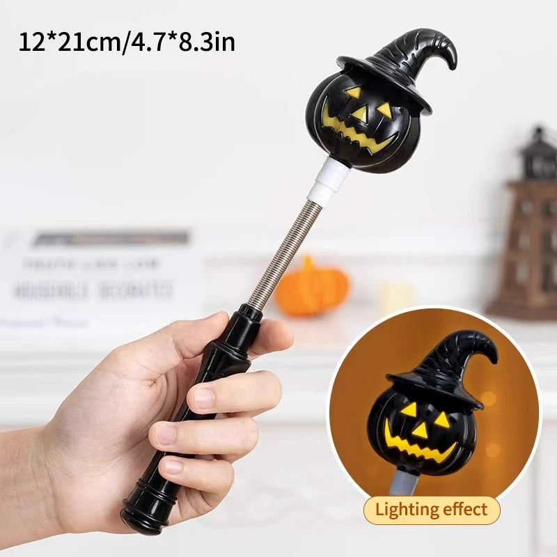 Light-Up Halloween Shaker Wands – Pumpkin, Ghost & Witch 🎃👻