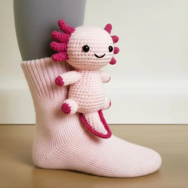 3D Animal Hug Socks – Cozy Fleece Critter Socks 🐾