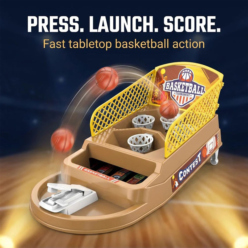 Tabletop Basketball Shooting Game Mini Finger Launcher Basketball Board Game Desktop Battle Interactive Game Halloween Christmas Thanksgiving Party Gift