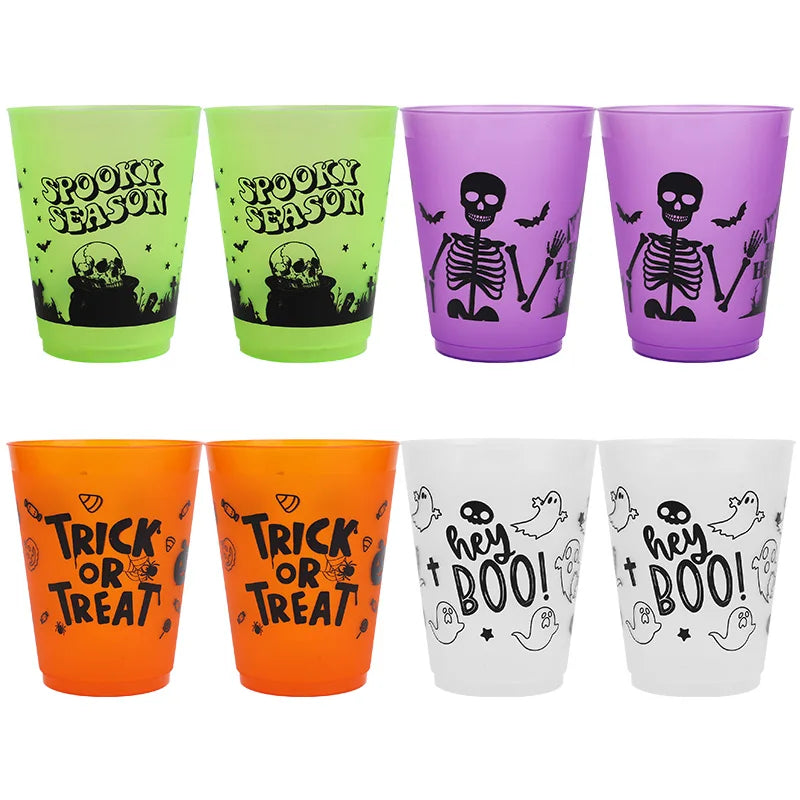 Halloween Party Cups – Spooky Plastic Drinking Cups (8, 16 or 24 Pack)