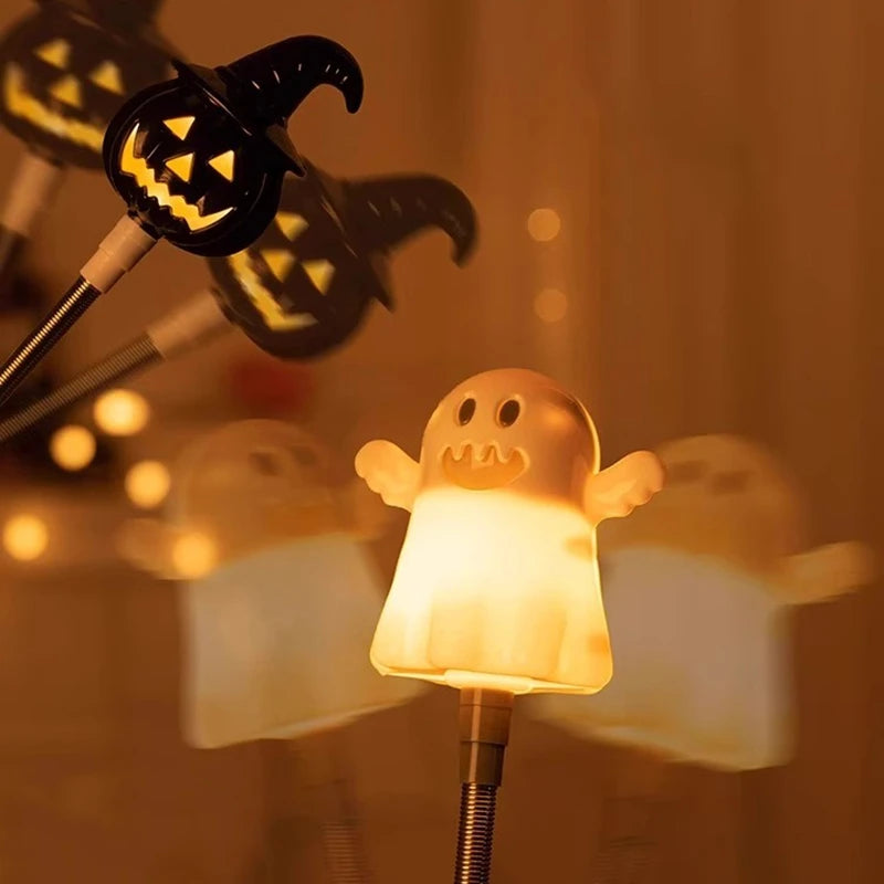 Light-Up Halloween Shaker Wands – Pumpkin, Ghost & Witch 🎃👻