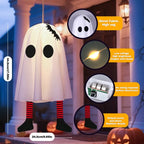 👻 Glowing Hanging Ghost with Fairy Lights – 20" Halloween Decoration