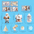 Christmas Window Cling Decorations – Santa, Snowman & Snowflakes Set
