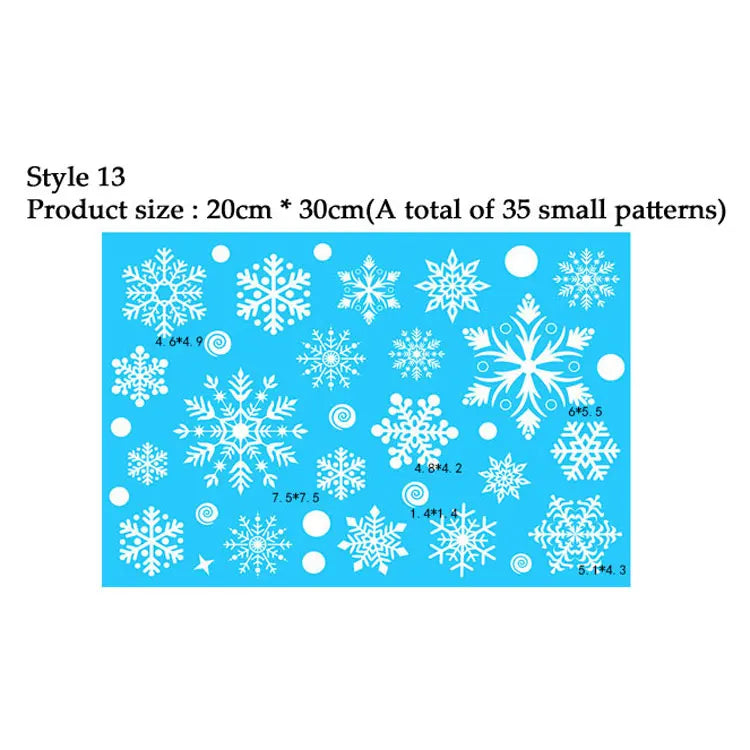 Christmas Snowflake Window Clings – Holiday Window Decorations (Multiple Designs)