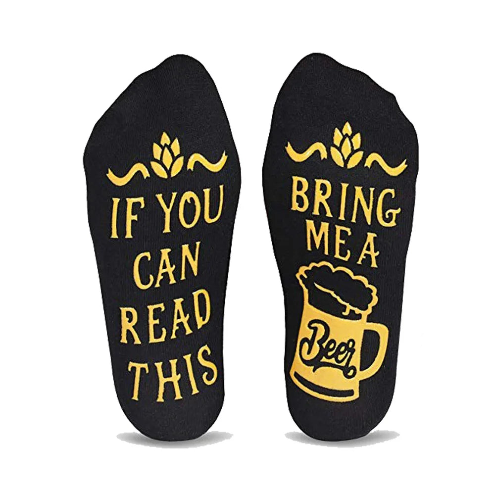 Bring Me a Beer Funny Socks – Novelty Gift for Beer Lovers