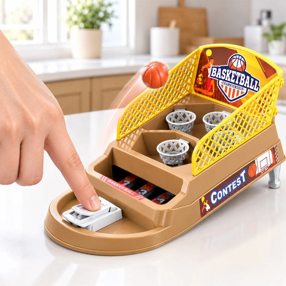Tabletop Basketball Shooting Game Mini Finger Launcher Basketball Board Game Desktop Battle Interactive Game Halloween Christmas Thanksgiving Party Gift