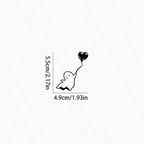 Cute Ghost & Heart Balloon Halloween Car Decal