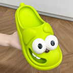 Funny Big-Eyed Monster Slippers – Cartoon Slip-On House Shoes