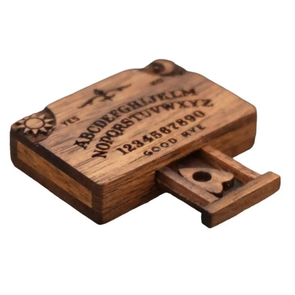Mini Ouija Board with Hidden Drawer – Spooky Miniature Spirit Board