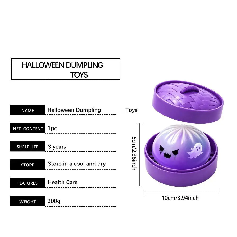 Halloween Squishy Dumpling Stress Toy – Spooky Squeeze Fidget