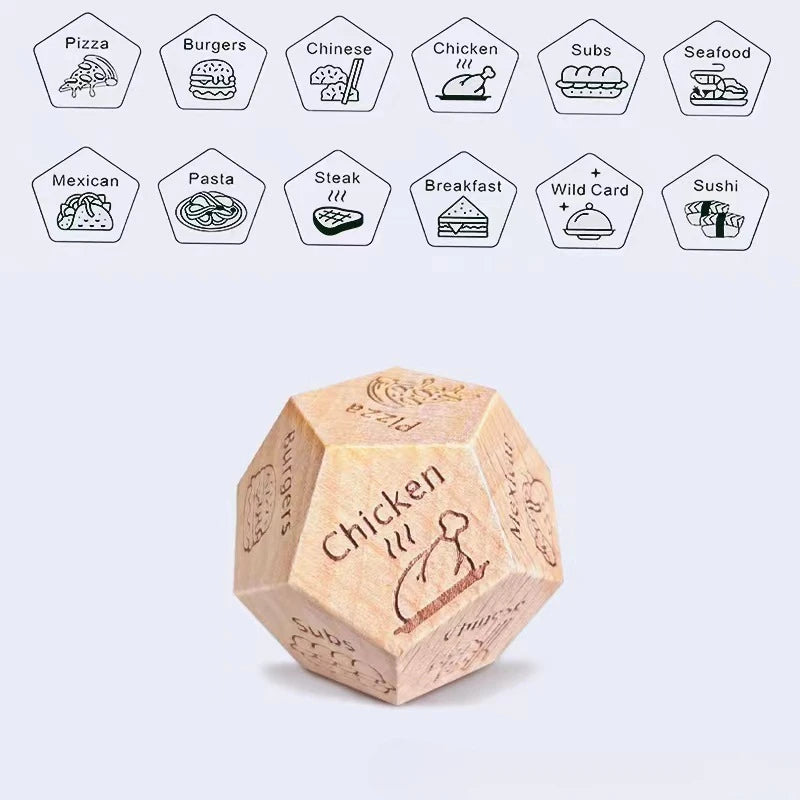 Decision Dice – Funny Wooden Dice for Couples, Date Nights & Indecisive People