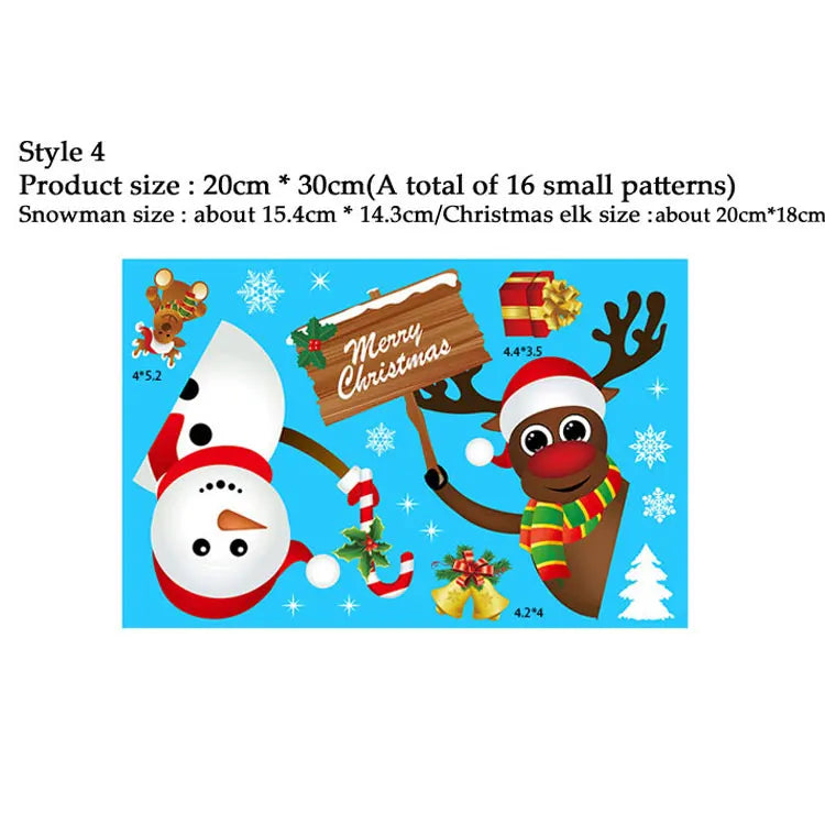 Christmas Snowflake Window Clings – Holiday Window Decorations (Multiple Designs)