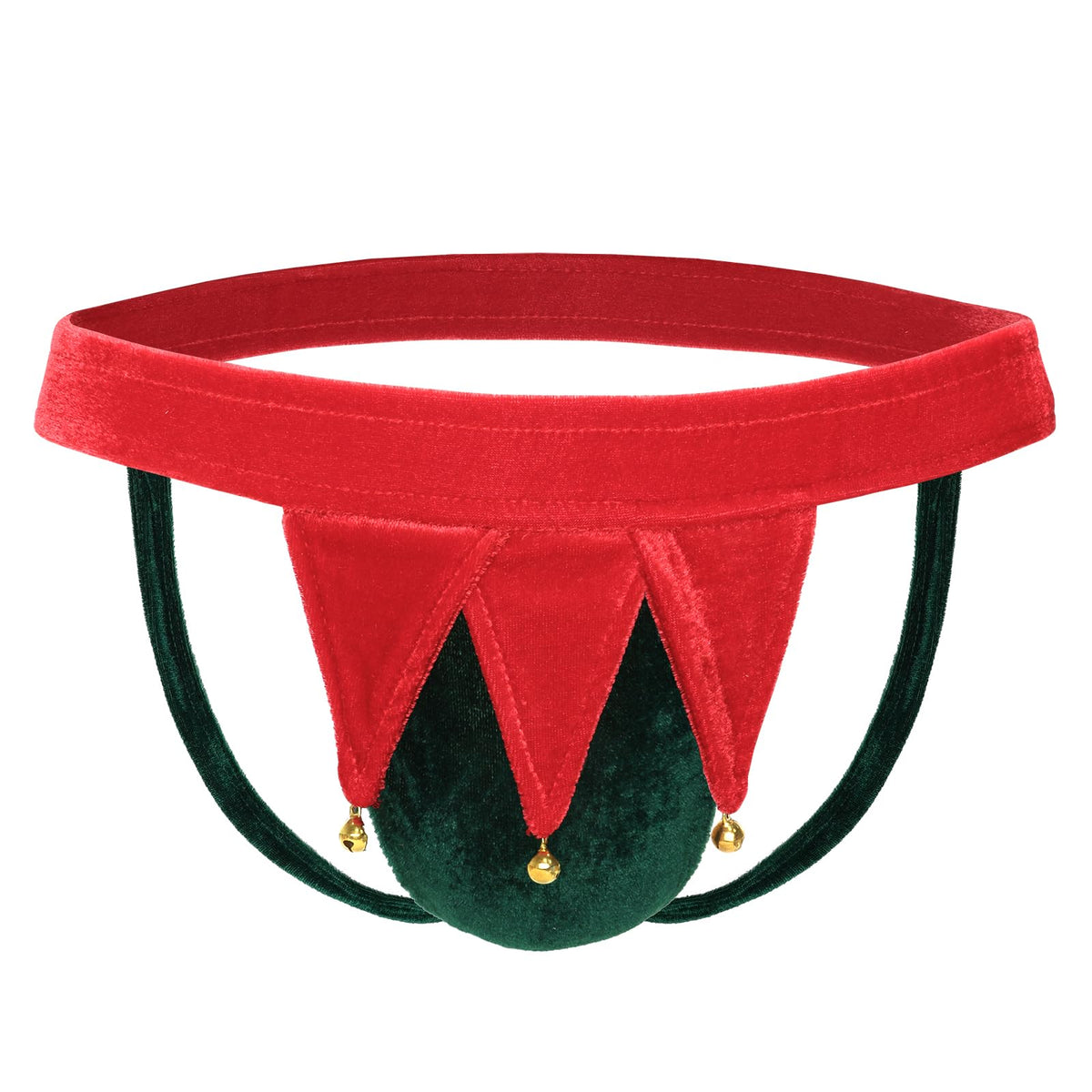 Men’s Christmas Elf Thong with Jingle Bells
