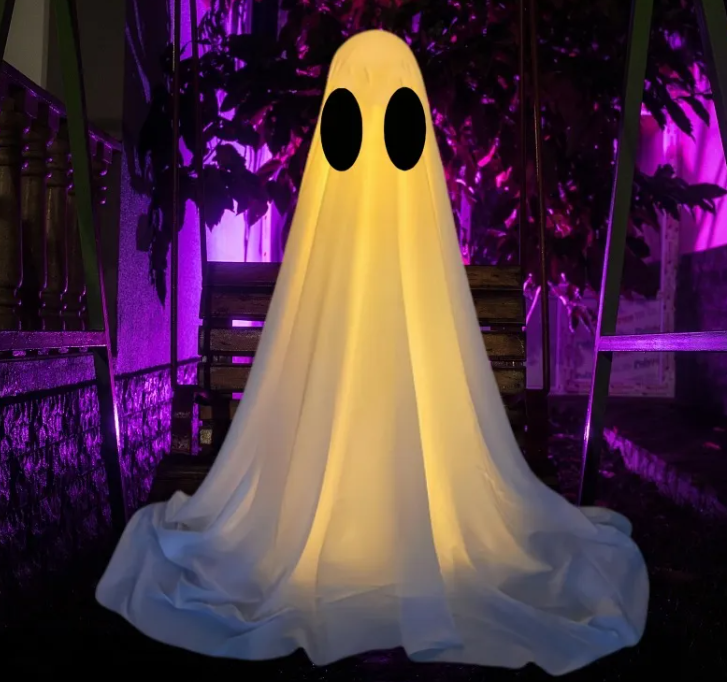 Glowing Halloween Ghost Decoration – Light-Up Spooky Yard & Party Decor 👻