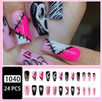 Halloween Funny Face Removable Gel Nail Kit 👻💅