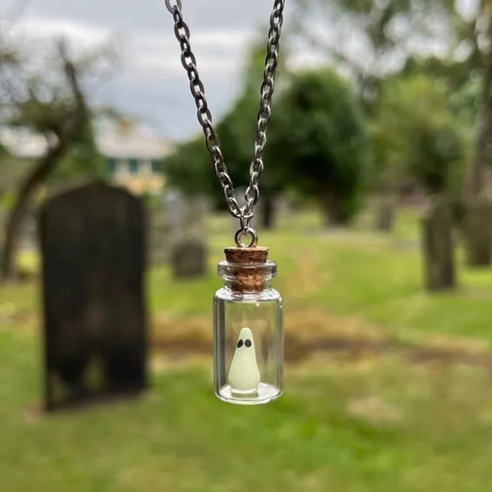 Adopt-a-Ghost Bottle Necklace 👻