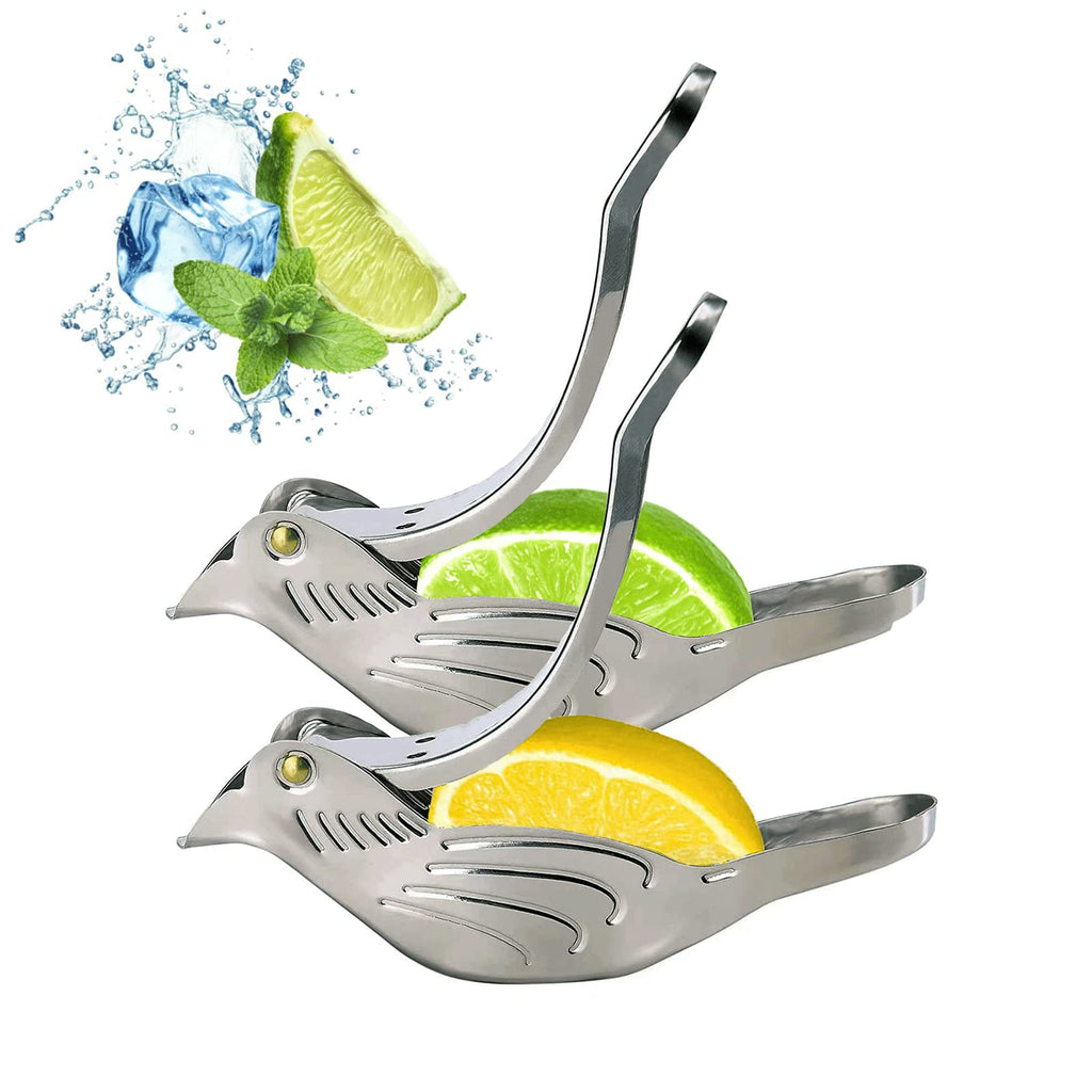 Birdie Lemon Squeezer – 2-Pack Stainless Steel Citrus Juicers