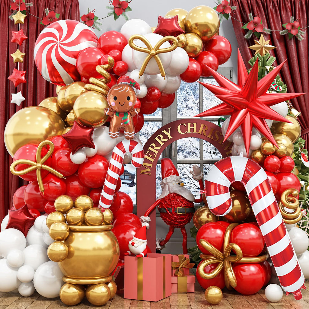 Christmas Candyland Balloon Garland Arch Kit 🎄🍭